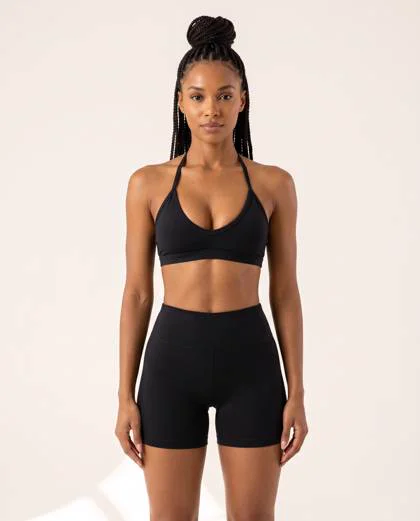 Bra Top in Onyx Black, front view